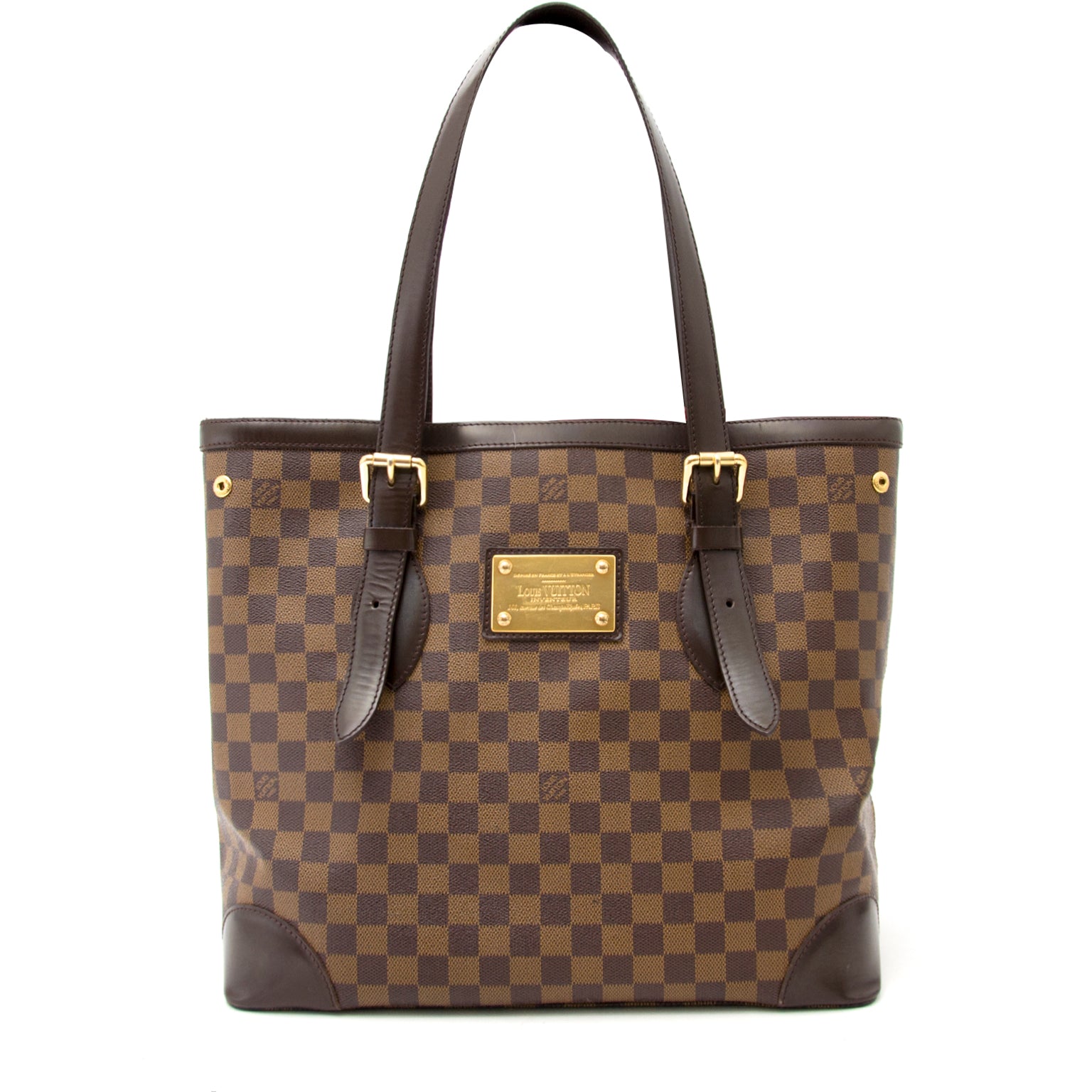 Louis Vuitton Damier Canvas Hampstead Bag is now for sale in Antwerp Belgium or online www.labellov.com, secure shopping and worldwide shipping for vintage designer items.