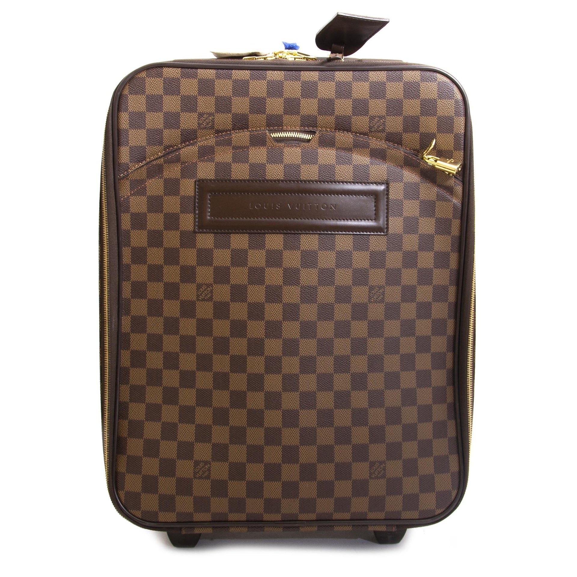 Louis Vuitton Damier Ebene Pegase 45 Rolling Luggage now for sale at labellov vintage fashion webshop belgium