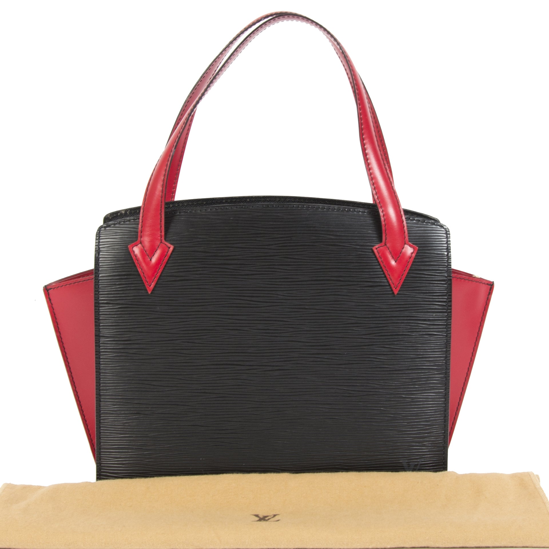 Louis Vuitton Epi Bi-Color Black/Red Varenne Duplex back available at