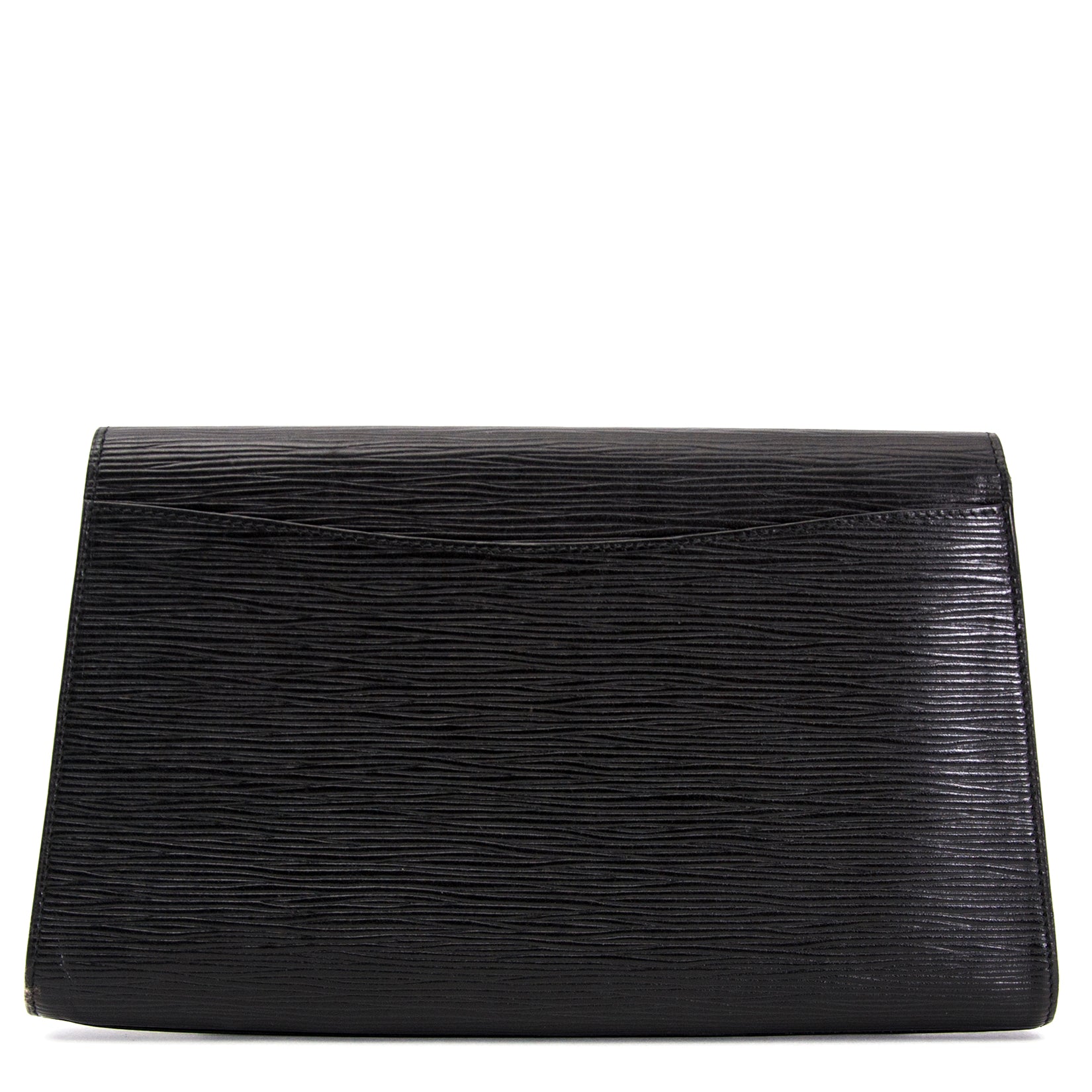 shop safe online your secondhand Louis Vuitton Black Epi Art Deco Clutch