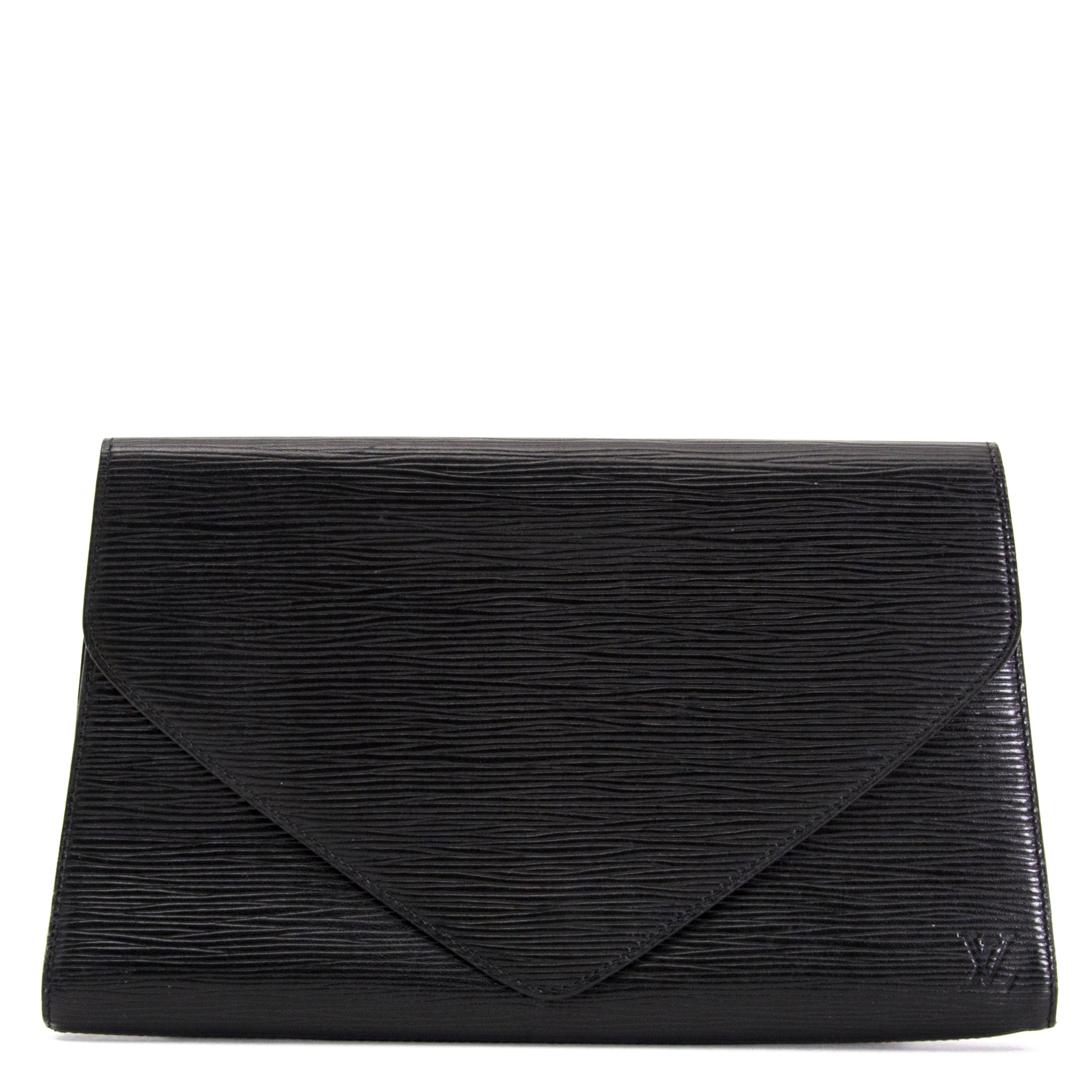 acheter en linge pour le meilleur prix Louis Vuitton Black Epi Art Deco Clutch