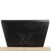 Louis Vuitton Black Trapeze Epi Leather Clutch