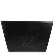 Louis Vuitton Black Trapeze Epi Leather Clutch