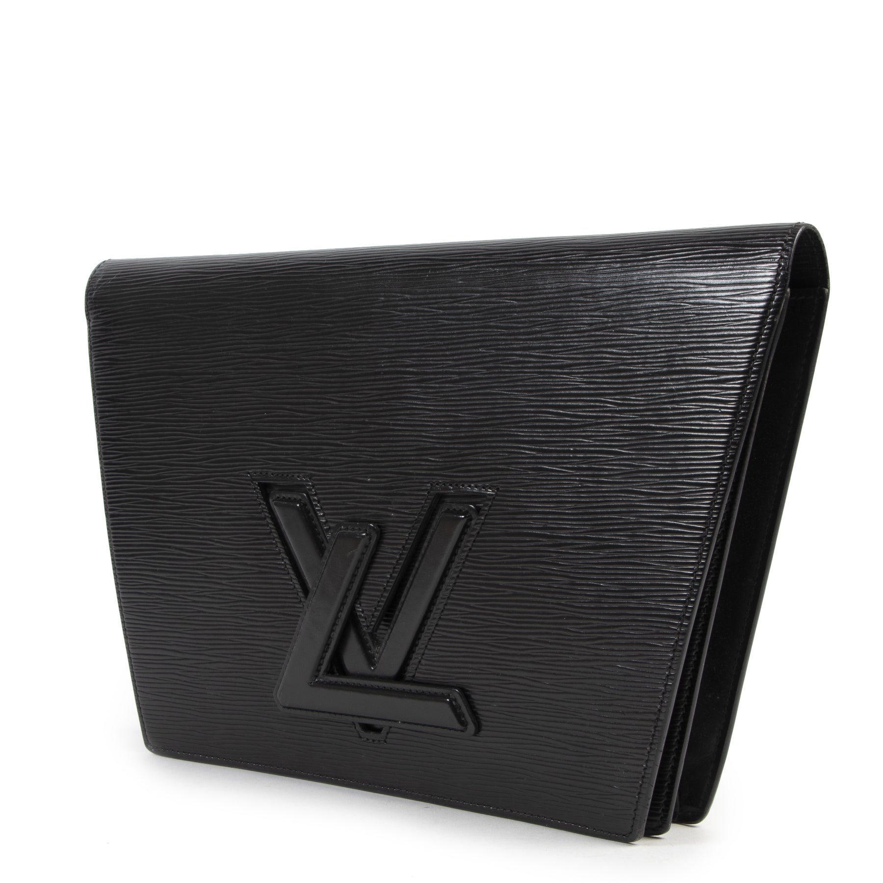 Louis Vuitton Black Trapeze Epi Leather Clutch