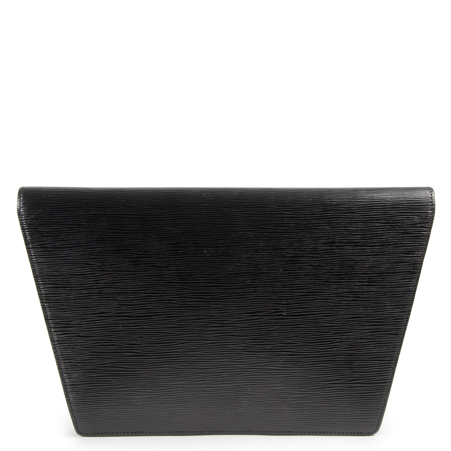 Louis Vuitton Black Trapeze Epi Leather Clutch