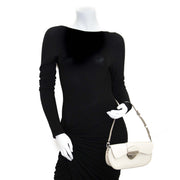 Louis Vuitton White Epi Leather Montaigne Clutch Bag now for sale at labellov vintage fashion webshop belgium