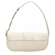 Louis Vuitton White Epi Leather Montaigne Clutch Bag now for sale at labellov vintage fashion webshop belgium