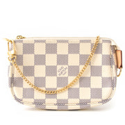 shop safe online at the best price like new Louis Vuitton Mini Pochette Damier Azur like new online webshop labellov.com