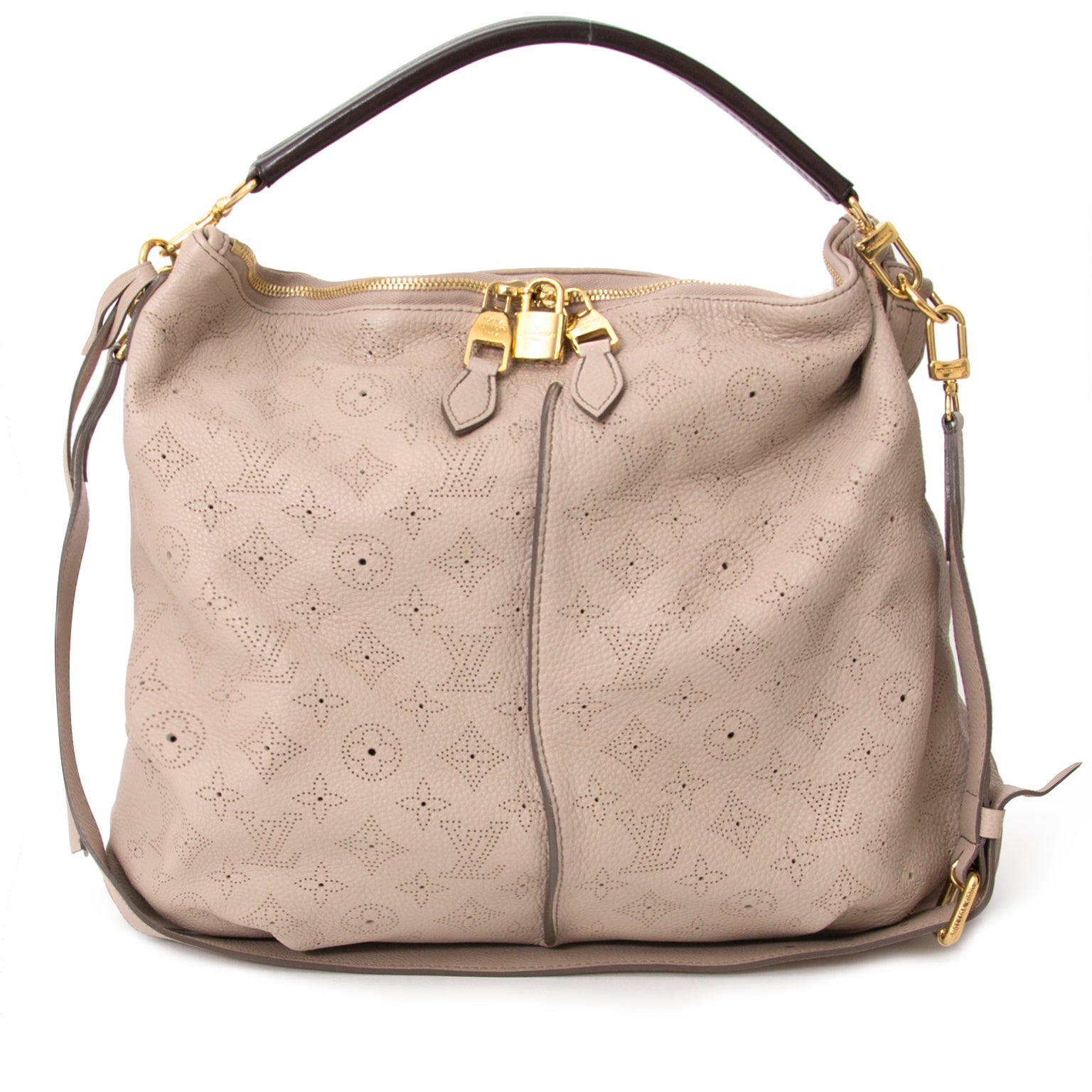 Authentieke Louis Vuitton Babylone Mahina voor de juiste prijs bij LabelLOV vintage webshop. Veilig online winkelen. Luxe, vintage, mode. Antwerpen, België.