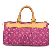 shop online at the best price second hand designer Louis Vuitton Fuchsia Neo Speedy Denim