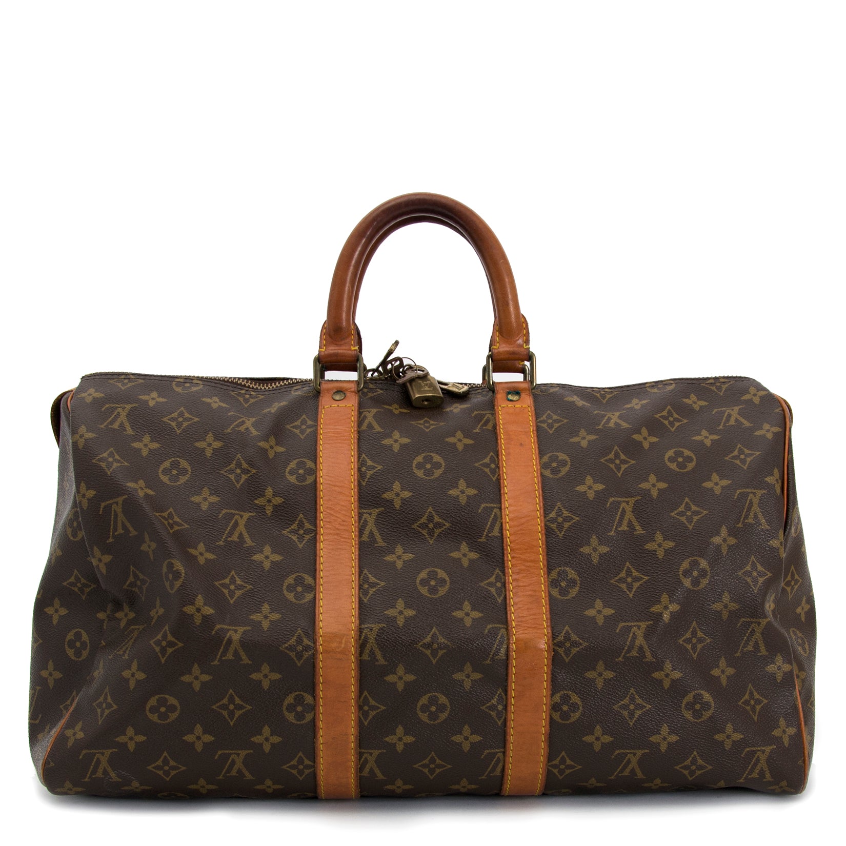 Koop nu veilig online jouw tweedehands Louis Vuitton Vintage Monogram Keepall 45 Bandouliere op labellov.com