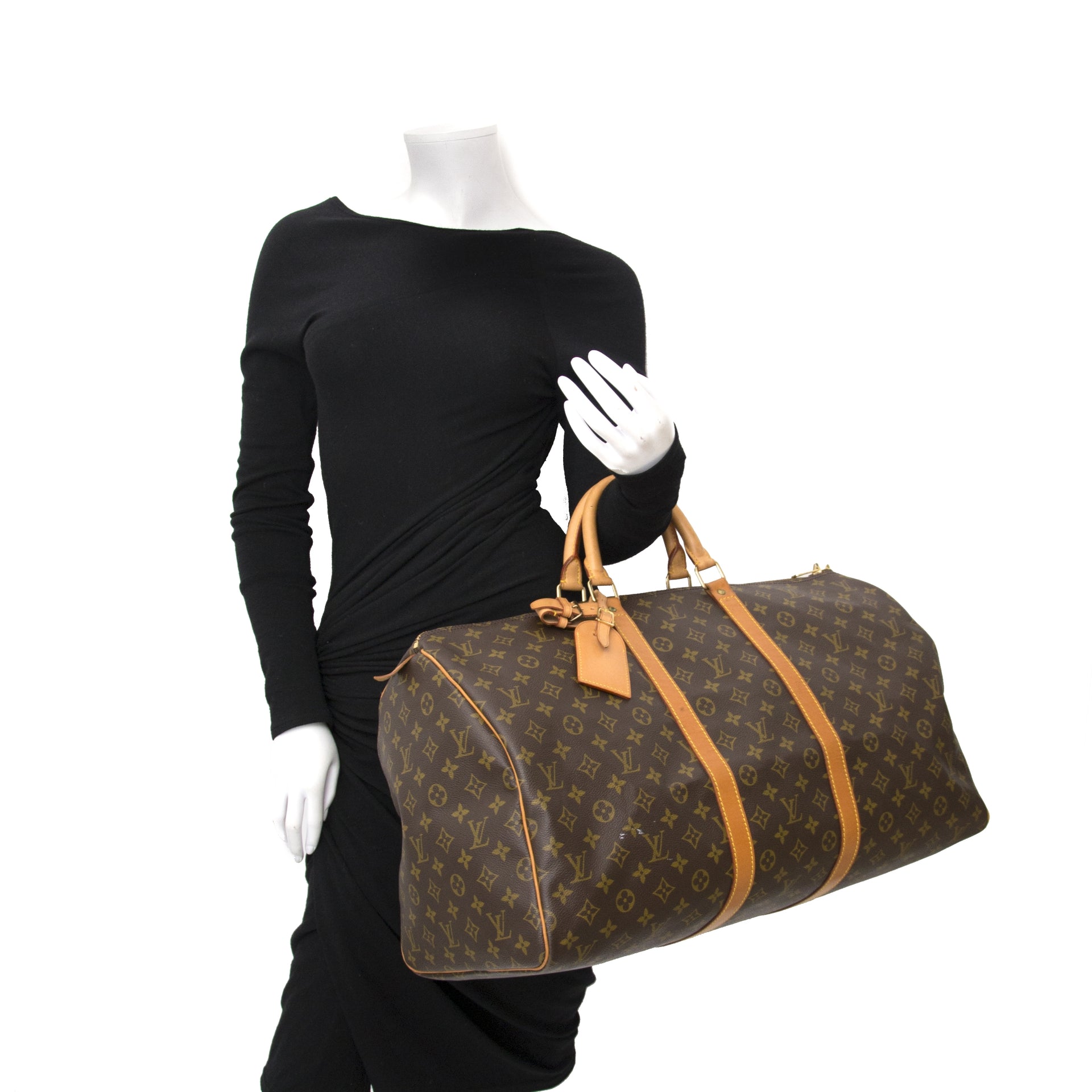 safe and secure shopping Louis Vuitton Monogram Keepall 55 at labellov in Antwerp