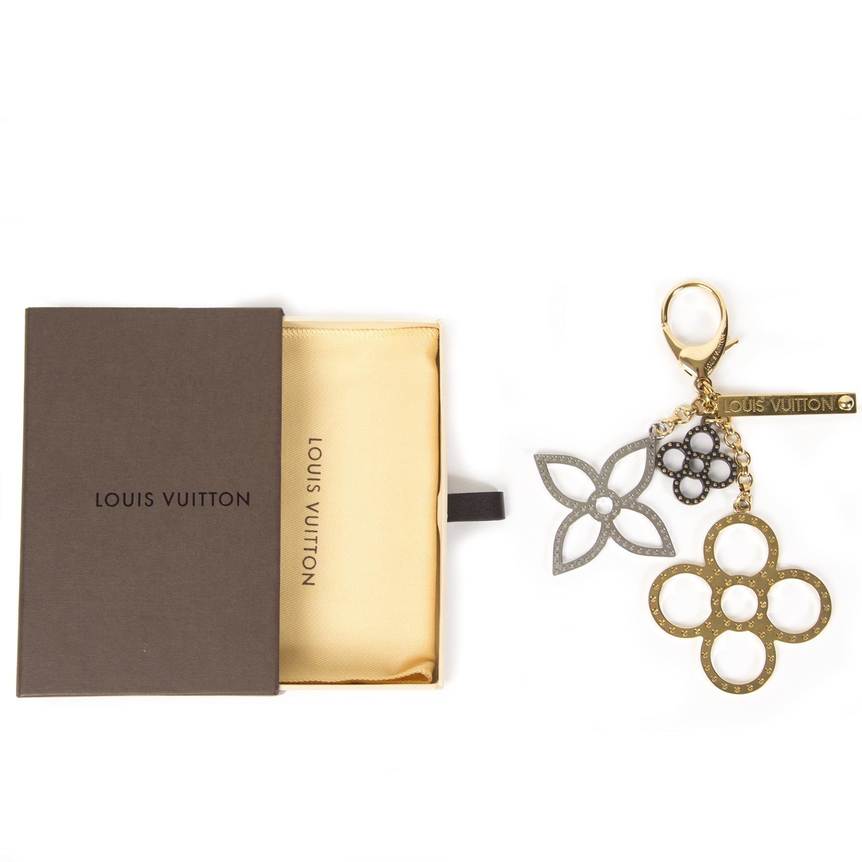 Louis Vuitton Gold Monogram Key Chain