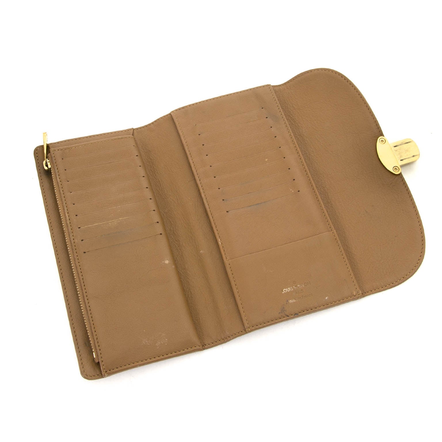 buy Louis Vuitton Cognac Leather Amelia Wallet at labellov.com