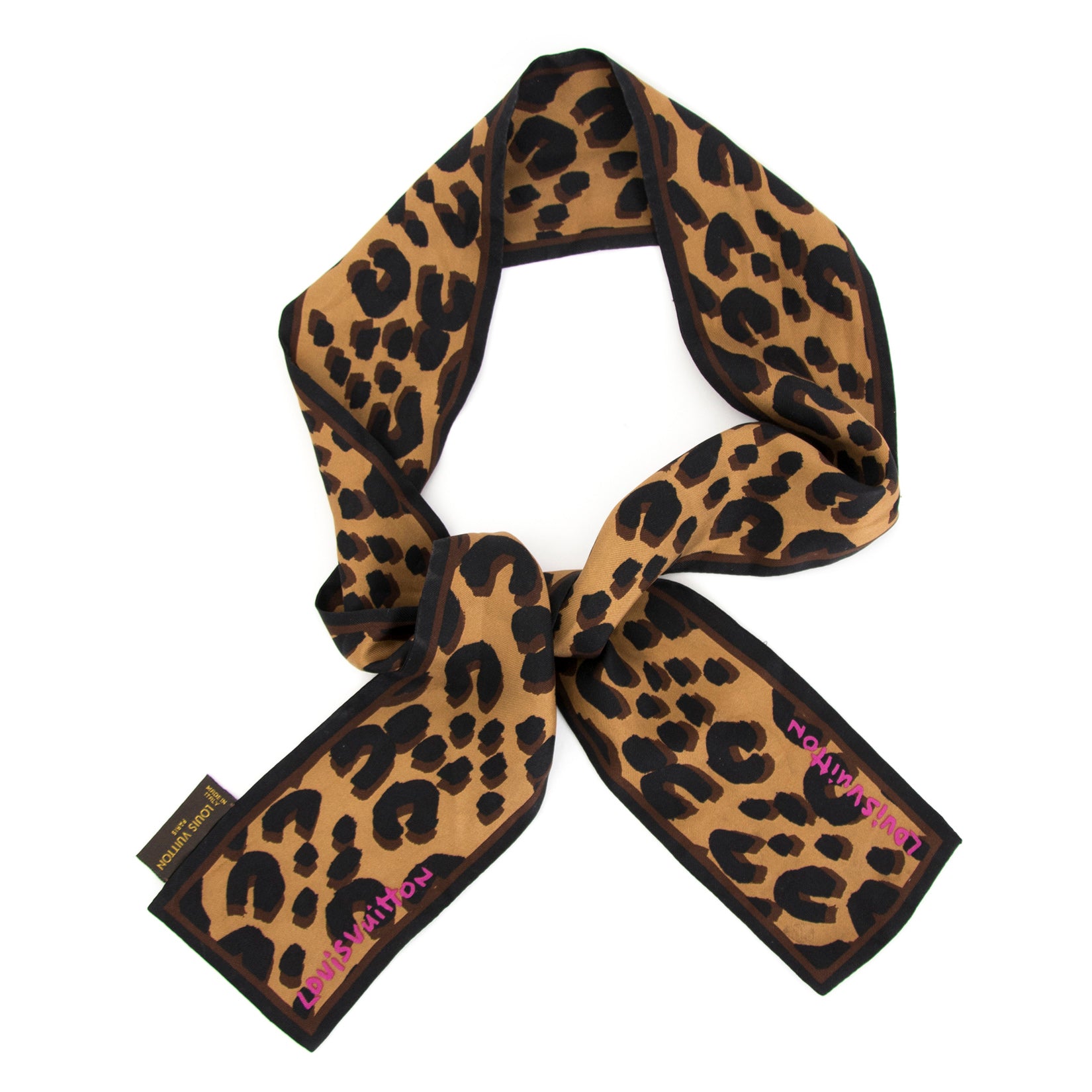 Louis Vuitton Leopard Twilly Bandeau for sale at Labellov