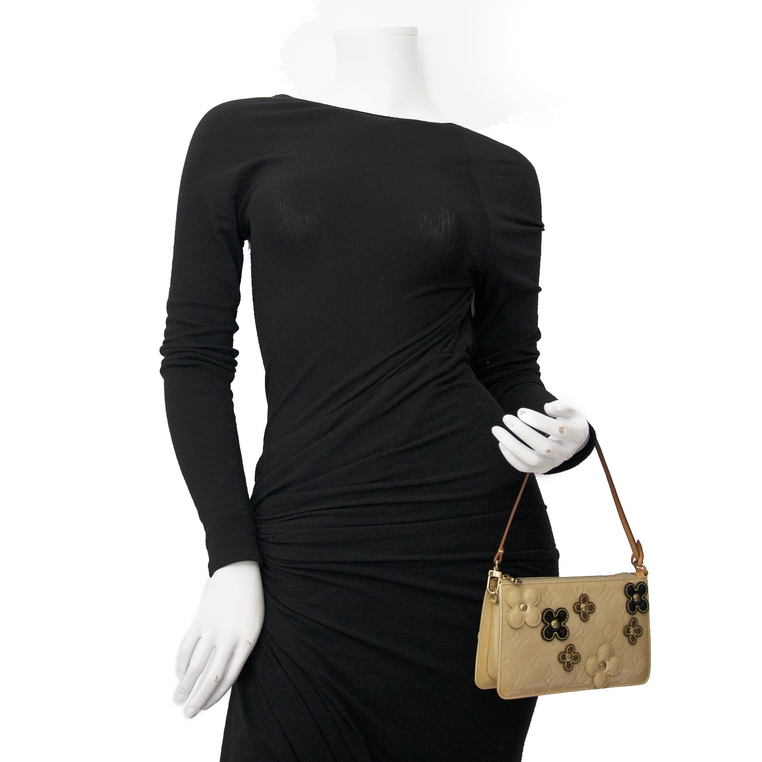 koop veilig online tegen de beste prijs Louis Vuitton Beige Lexington Fleurs Beige