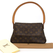 real real luxury Louis Vuitton Monogram Canvas Mini Looping 100% authentic designer secondhand