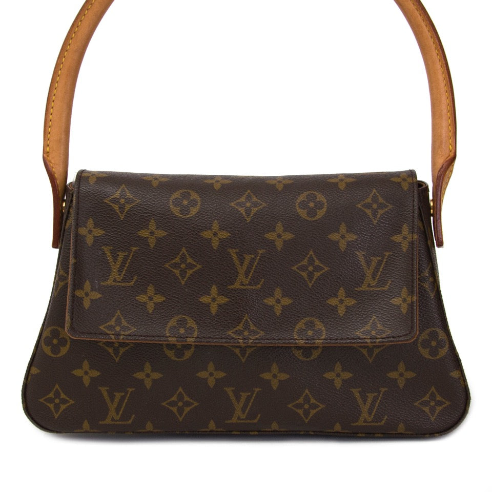 acheter en ligne seconde main sac Louis Vuitton Monogram Canvas Mini Looping comme neuf 100% authentic Anvers