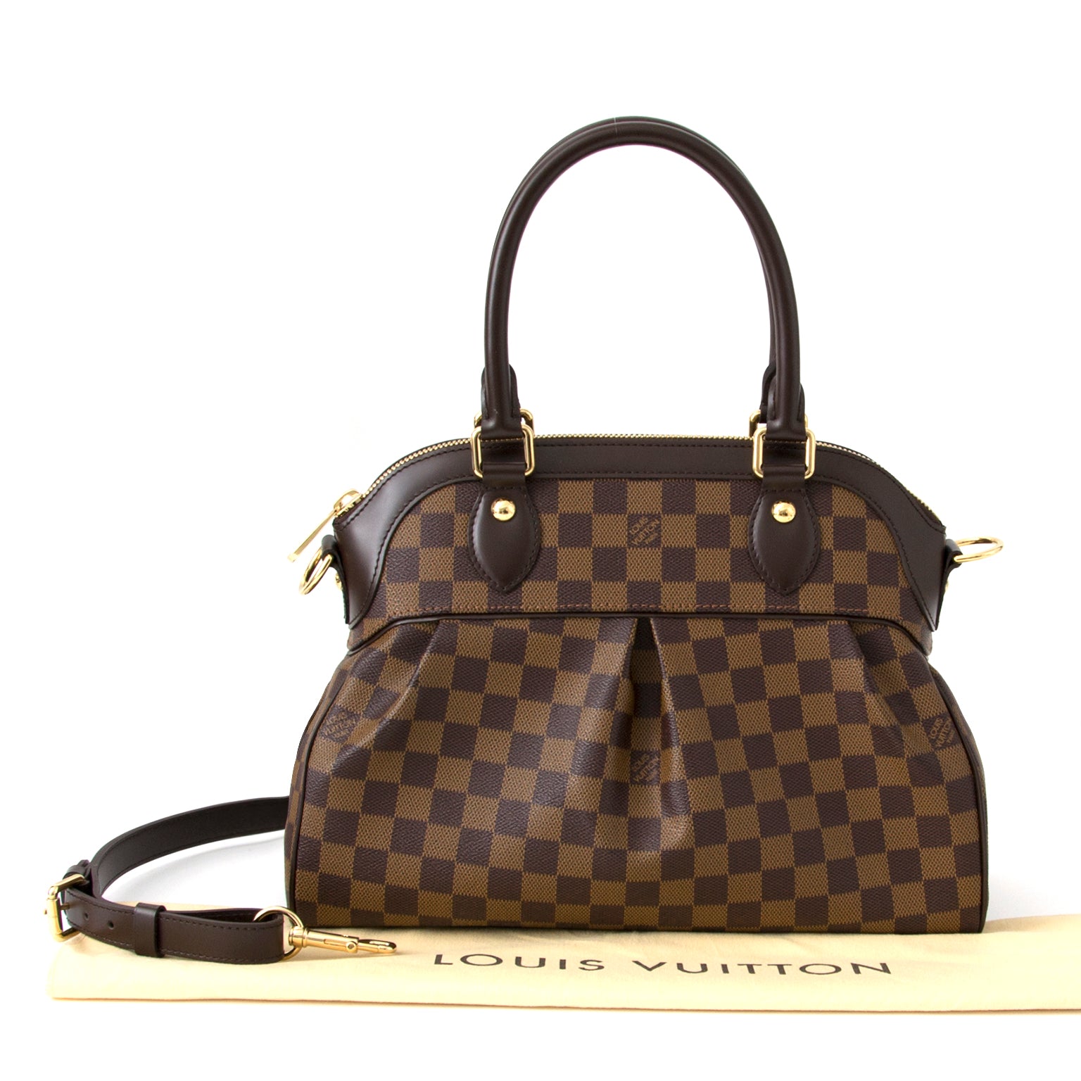 koop veilig online aan de beste prijs nieuwe Louis Vuitton Trevi Pm Damier webshop en showroom Antwerpen