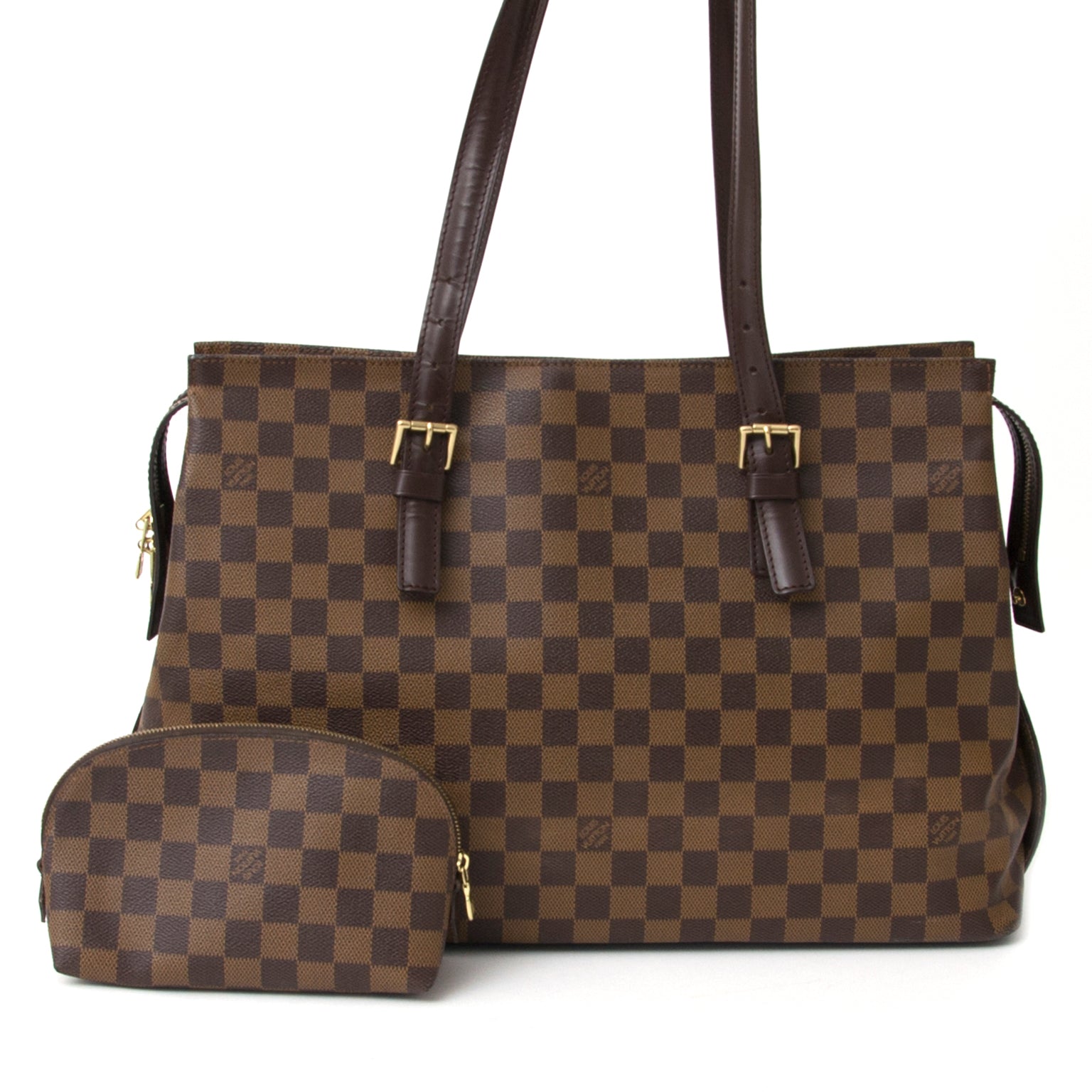 shop safe online secndhand Louis Vuitton Damier Chelsea Bag best price like new worldwide shipping