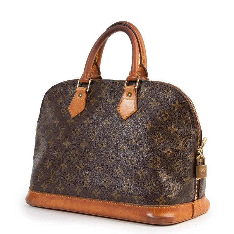 Shop authentic second hand designer luxury bag Louis Vuitton Vintage Alma PM Monogram Canvas Handbag at Labellov