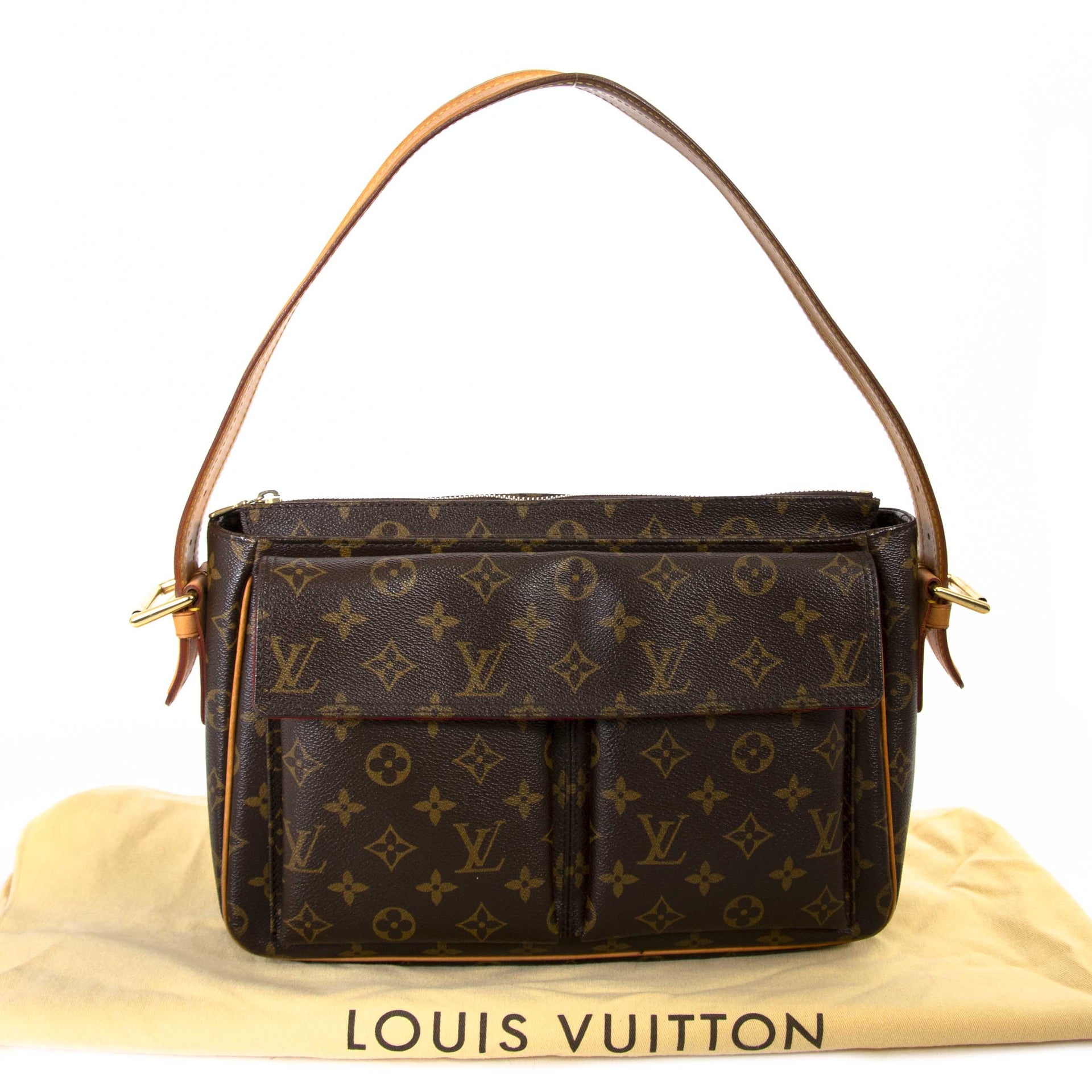 Louis Vuitton Monogram Viva Cite GM Shoulder Bag now for sale at labellov vintage fashion webshop belgium