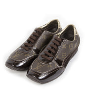 Louis Vuitton Monogram and Patent Leather Globe Trotter Sneakers