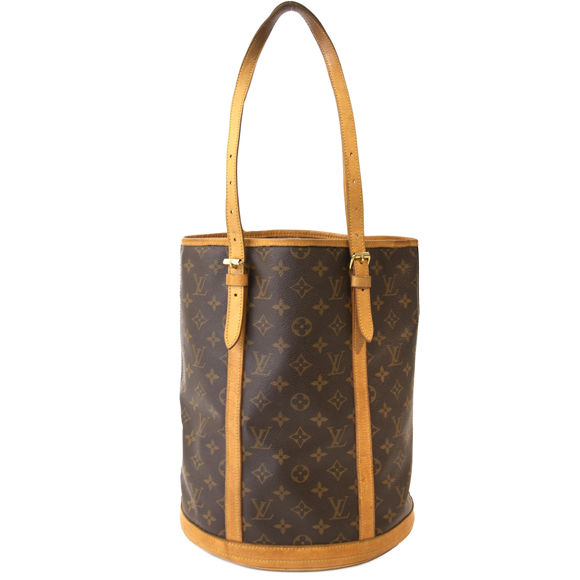 Authentic second hand vintage Louis Vuitton Bucket Tote Bag buy online webshop LabelLOV