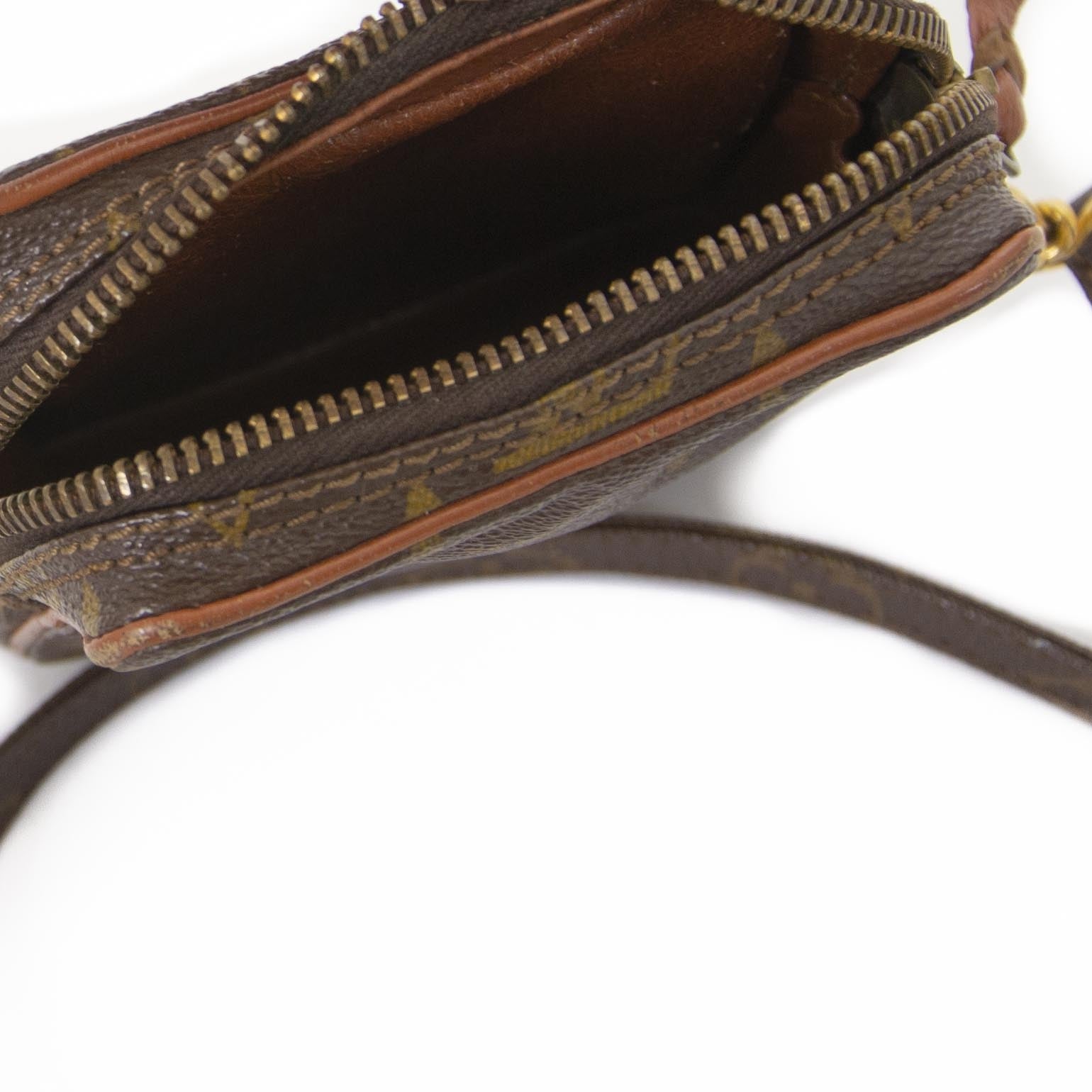 Louis Vuitton Monogram Canvas Mini Danube Pochette Cross Body Bag now for sale at labellov vintage fashion webshop belgium