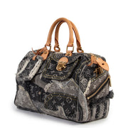 Original Louis Vuitton Grey Monogram Top handle in very good condition for sale on Labellov vintage site for 2nd hand designers