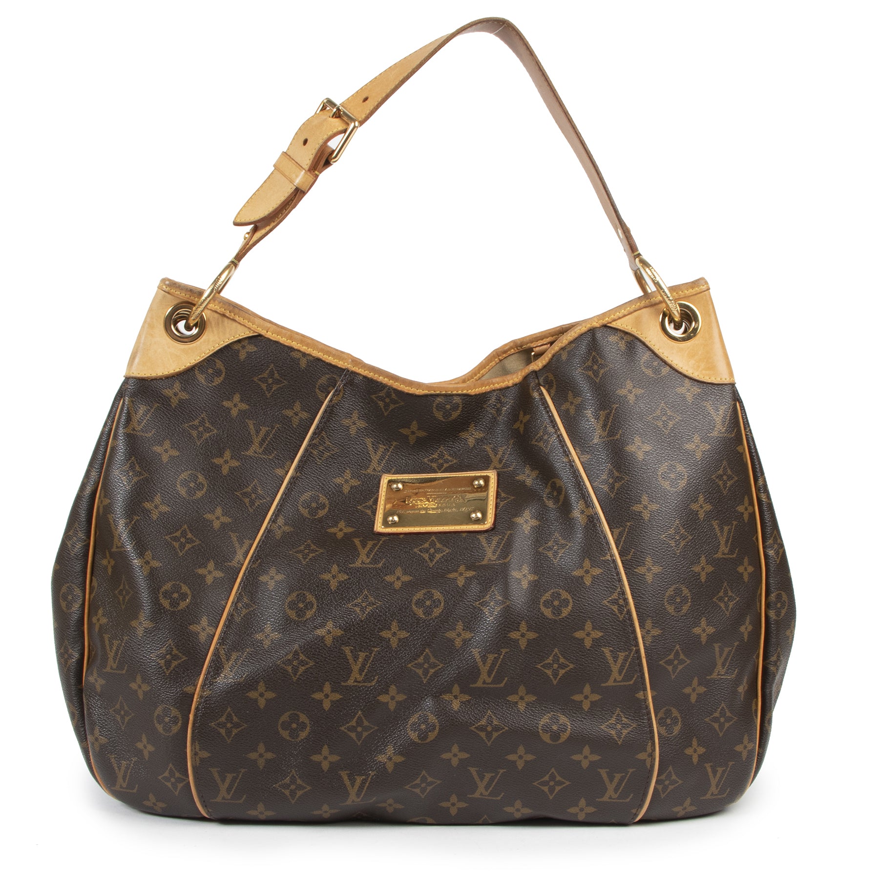 Authentieke Tweedehands Louis Vuitton Monogram Canvas Galliera GM Bag juiste prijs veilig online shoppen luxe merken webshop winkelen Antwerpen België mode fashion