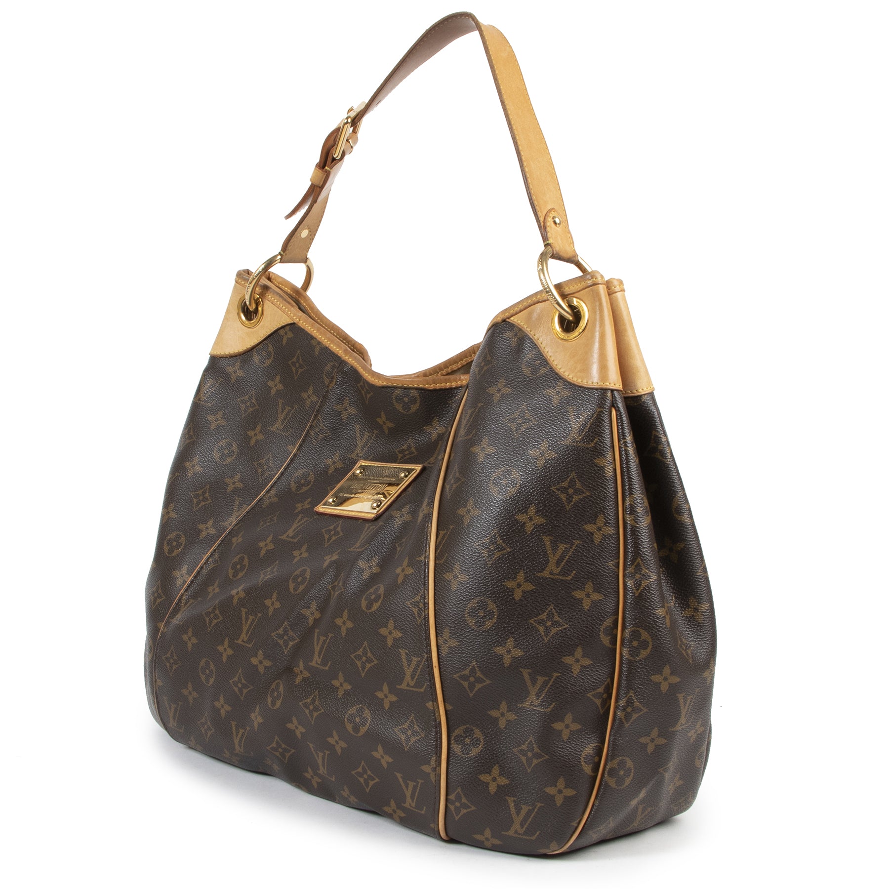 Authentieke Tweedehands Louis Vuitton Monogram Canvas Galliera GM Bag juiste prijs veilig online shoppen luxe merken webshop winkelen Antwerpen België mode fashion