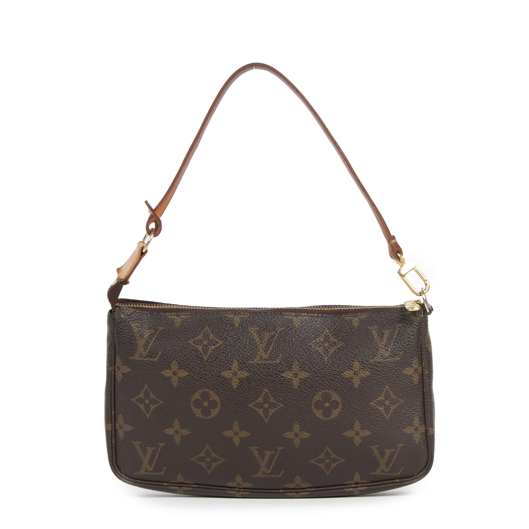 Authentieke tweedehands vintage Louis Vuitton Monogram Pochette koop online webshop LabelLOV