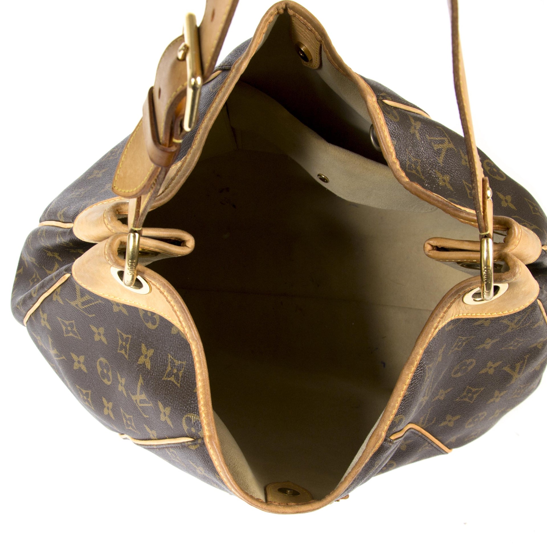 louis vuitton galliera GM monogram hobo bag now for sale at labellov vintage fashion webshop belgium