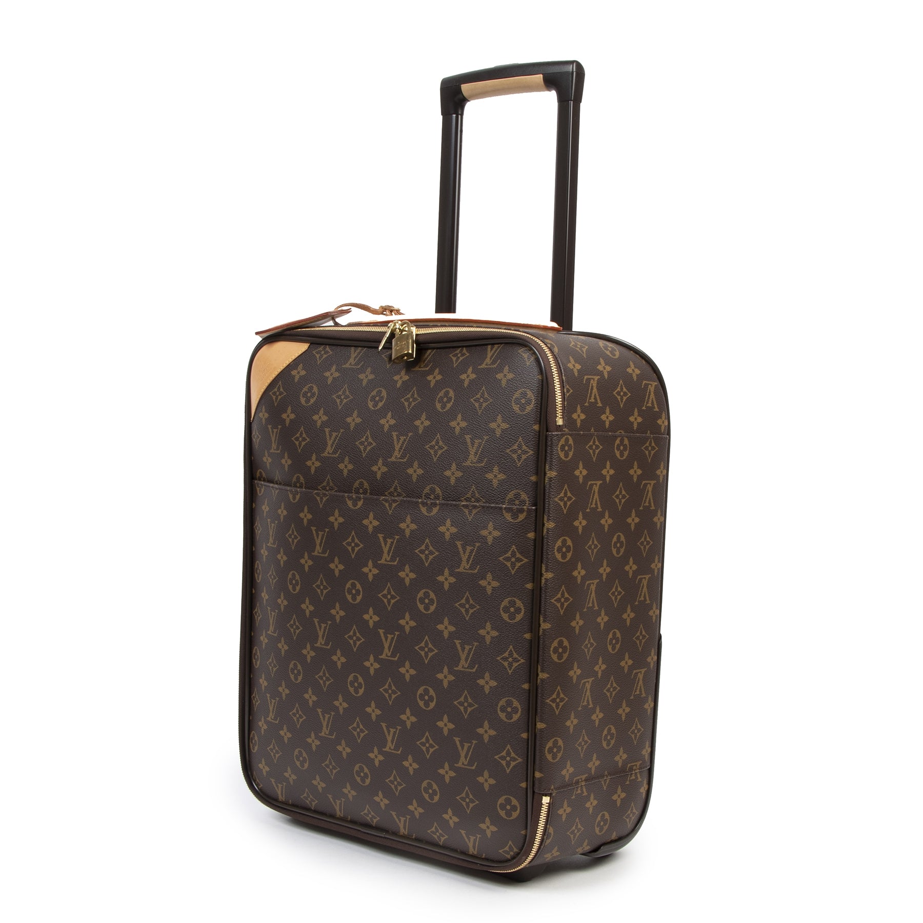 Authentic second-hand vintage Louis Vuitton Monogram Pegase 45 Suitcase buy online webshop LabelLOV