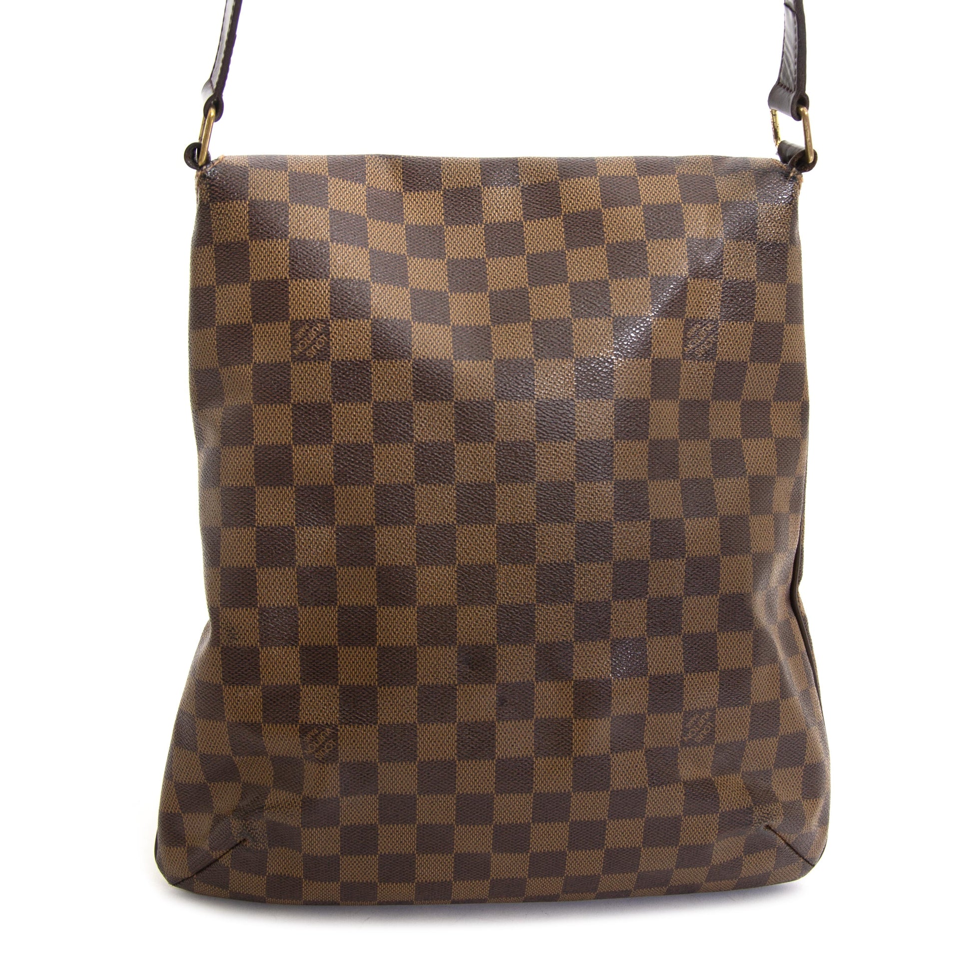 Louis Vuitton Damier Ebene Musette Salsa Bag now for sale at labellov vintage fashion webshop belgium