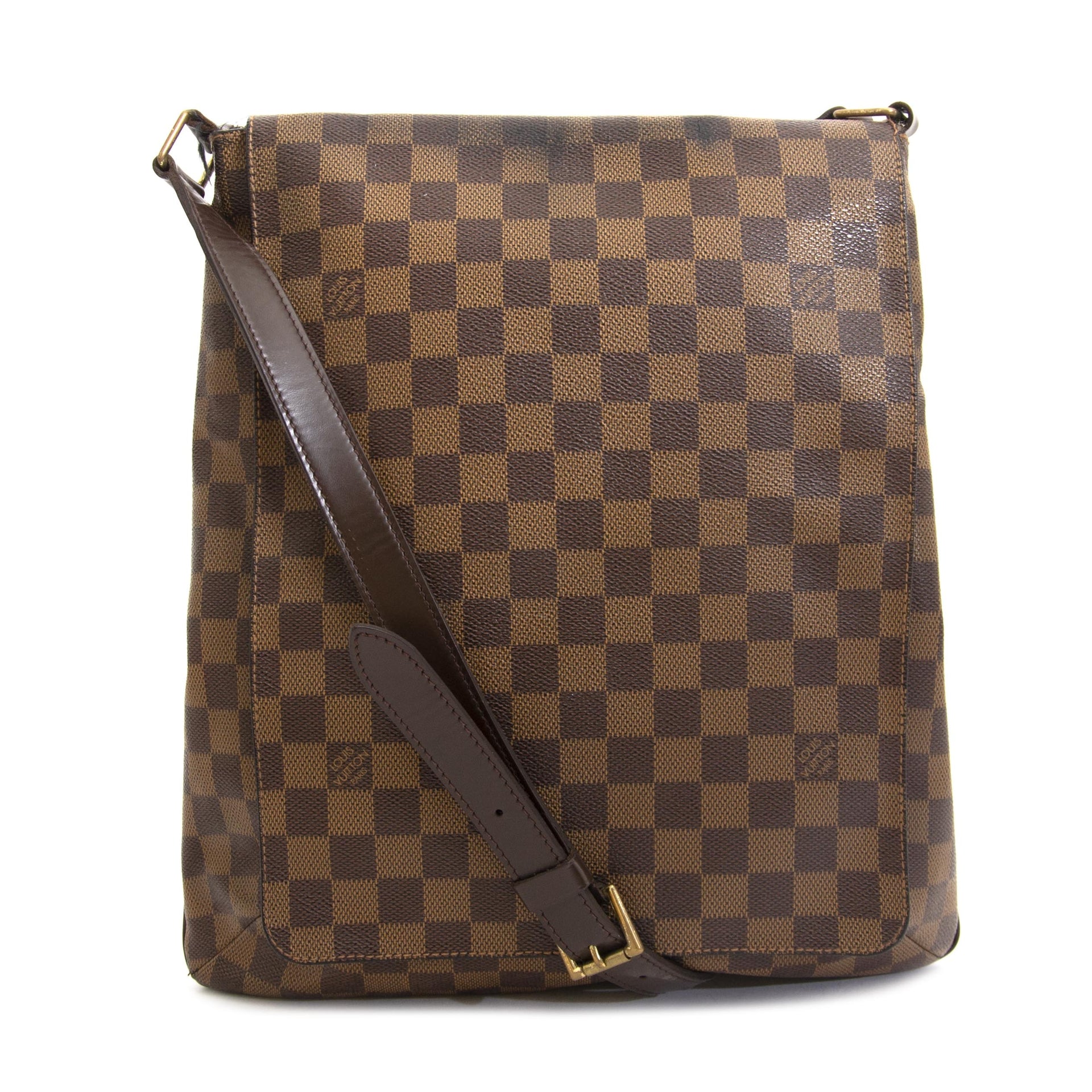 Louis Vuitton Damier Ebene Musette Salsa Bag now for sale at labellov vintage fashion webshop belgium