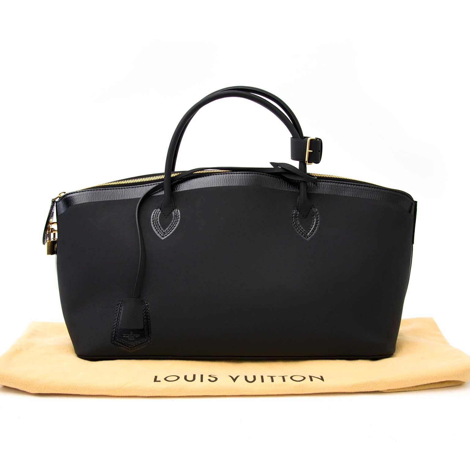 second hande tasche Louis Vuitton Cuir Obsession Lockit East-West Belgie