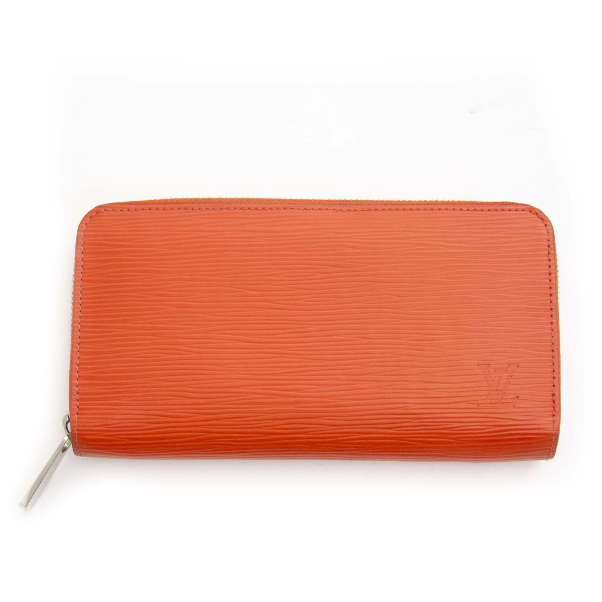 Authentique seconde main vintage Louis Vuitton Zippy Wallet Epi Piment achète en ligne webshop LabelLOV