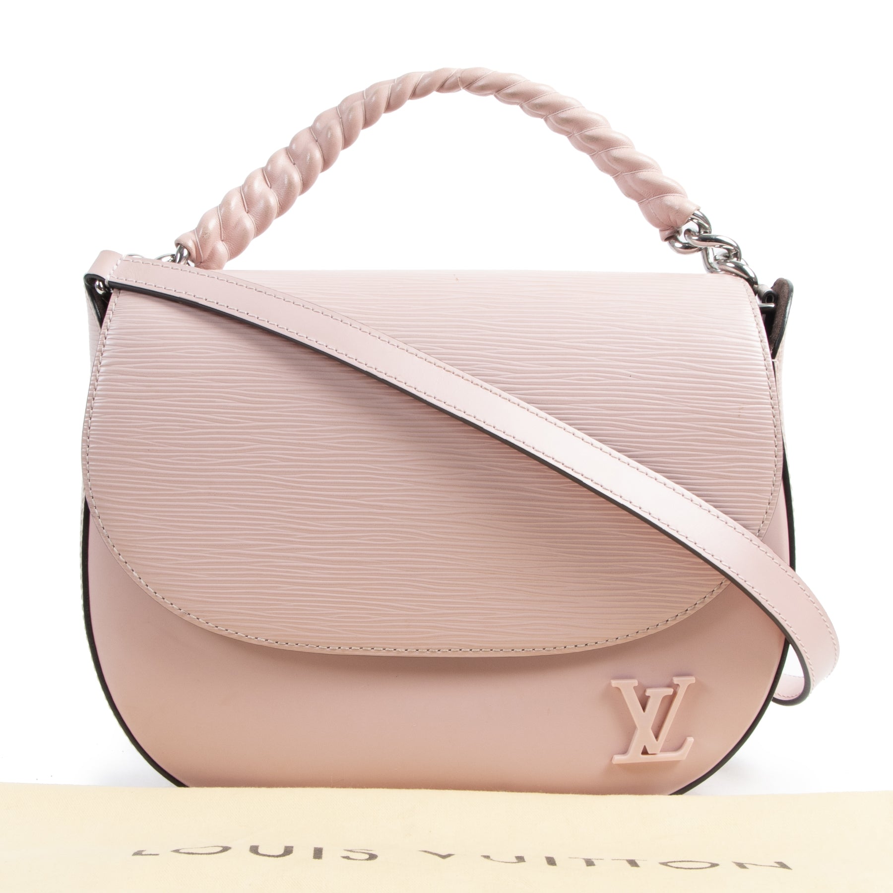 Buy and sell your authentic Louis Vuitton Rose Ballerine Epi Luna Bag