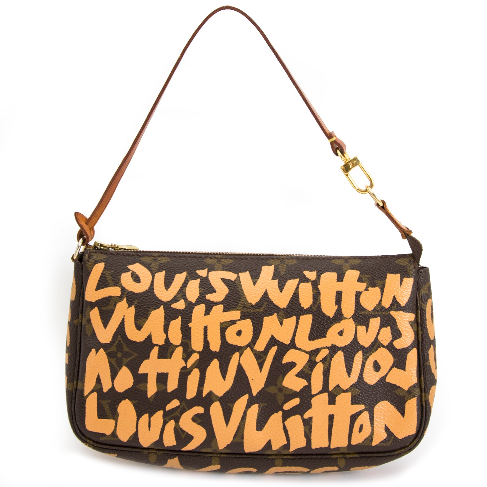 koop online jouw tweedehands Louis Vuitton Limited Edition Graffiti Stephen Sprouse Pochette