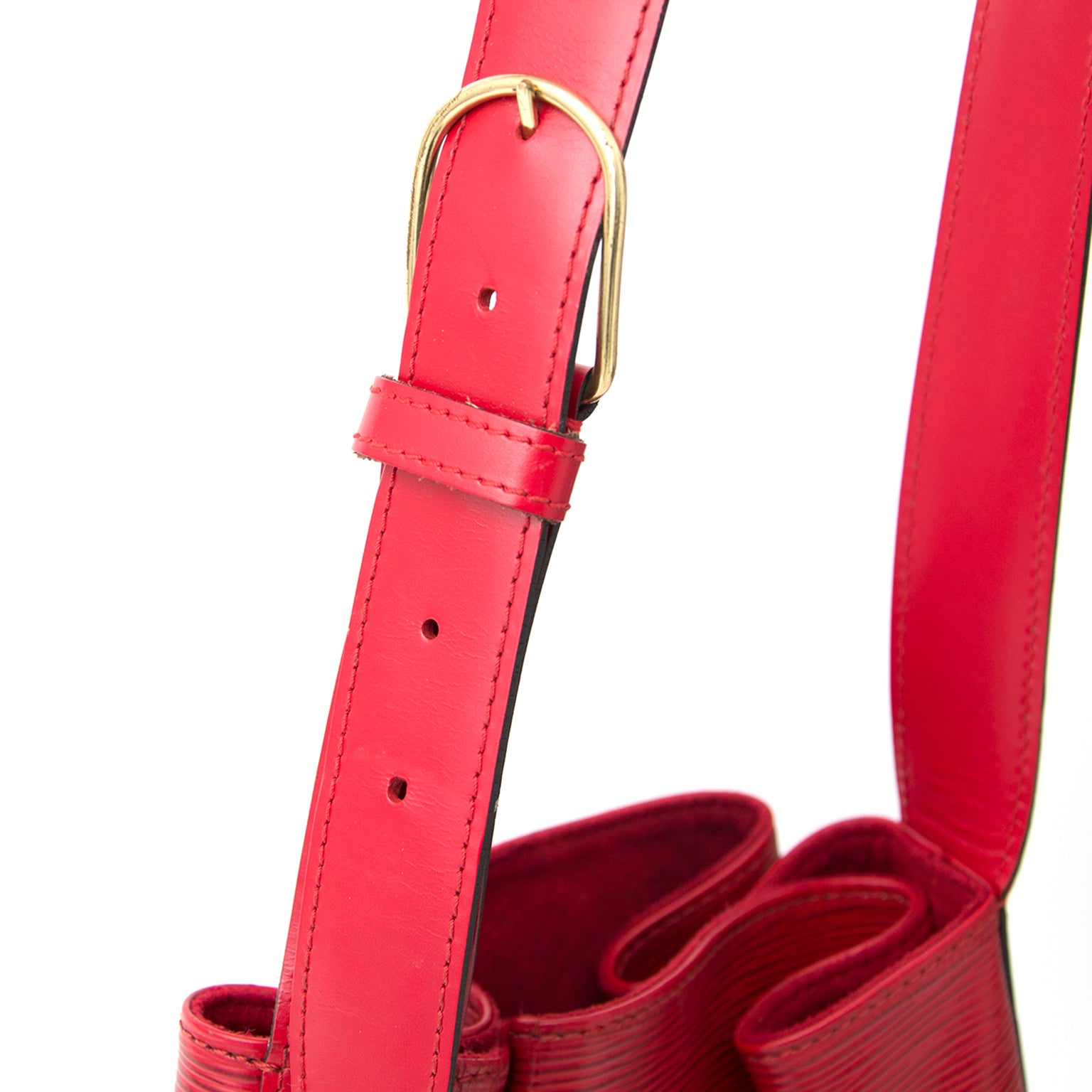 Louis Vuitton Red Epi Noé Bag
