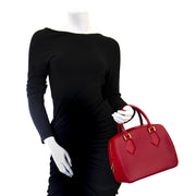 skip the waitinglist Louis Vuitton Red Epi Sablon Top Handle Bag