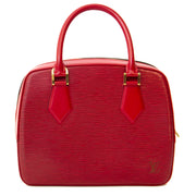 acheter en ligne seconde main Louis Vuitton Red Epi Sablon Top Handle Bag