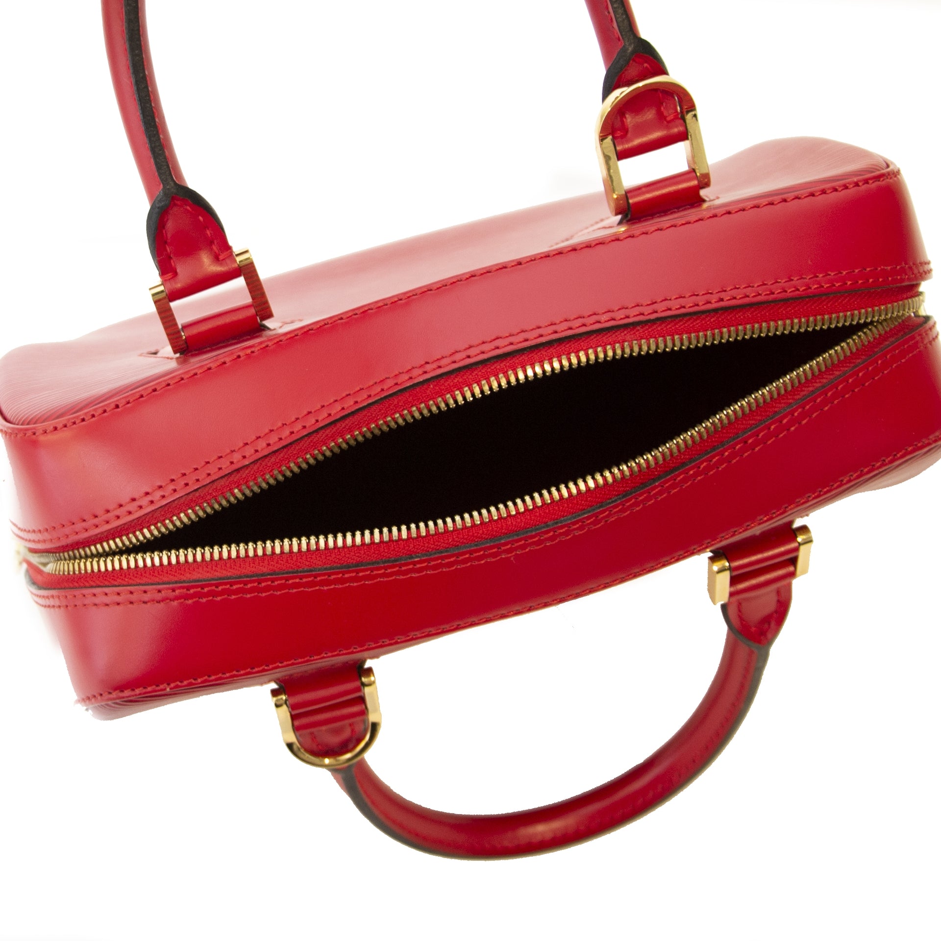Louis Vuitton Red Epi Sablon Top Handle Bag