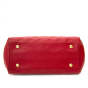 Louis Vuitton Red Montaigne MM Monogram Empreinte Top Handle Bag