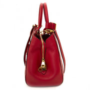 Louis Vuitton Red Montaigne MM Monogram Empreinte Top Handle Bag