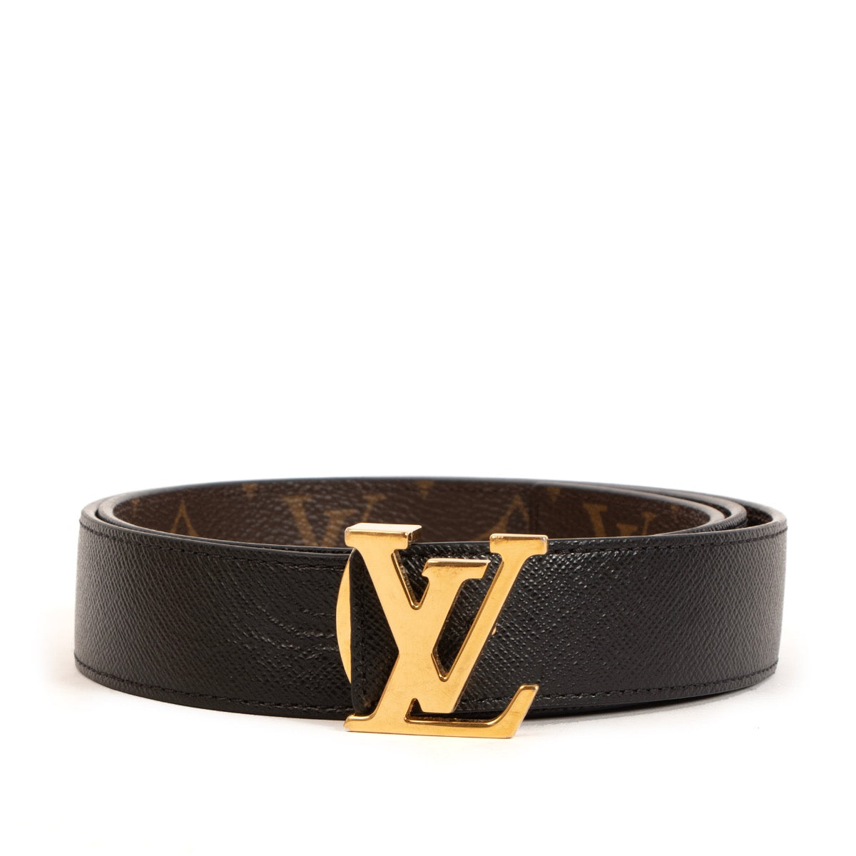 Shop safe online at Labellov in Antwerp, Brussels and Knokke this 100% authentic second hand Louis Vuitton Monogram 25 MM Reversible Belt - size 85