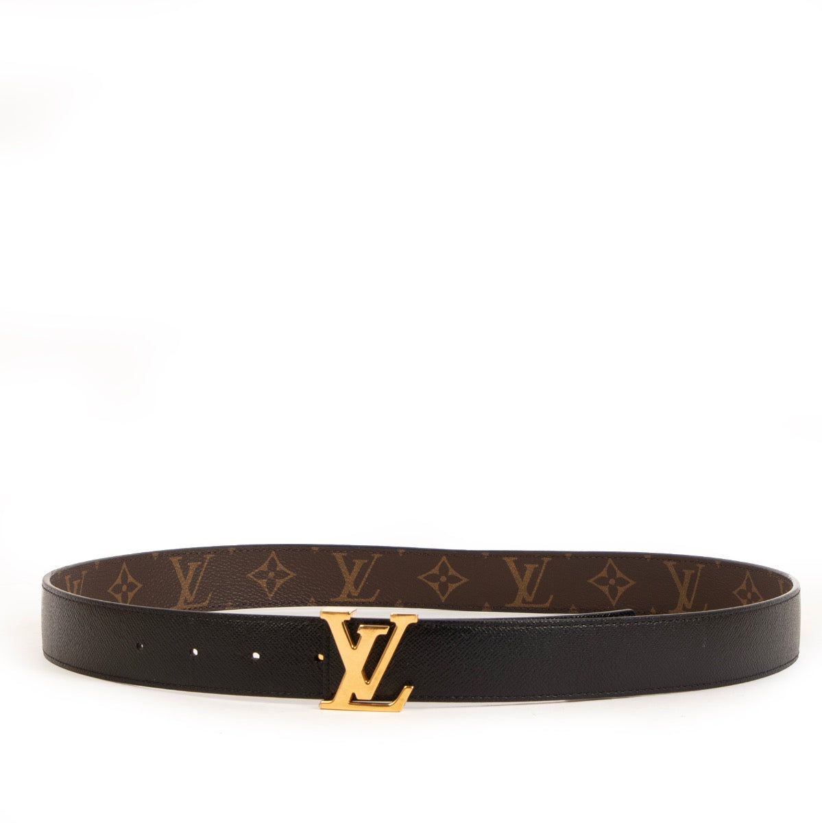 Shop safe online at Labellov in Antwerp, Brussels and Knokke this 100% authentic second hand Louis Vuitton Monogram 25 MM Reversible Belt - size 85