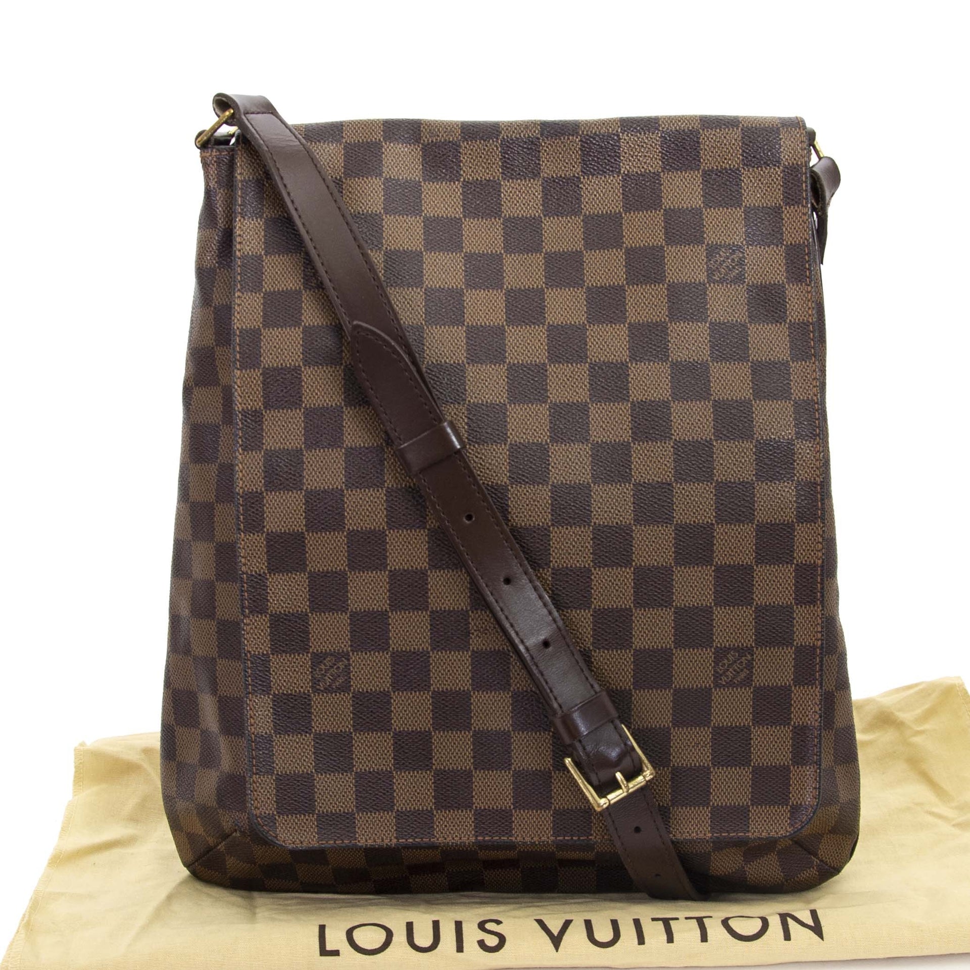 koop veilig online tegen de beste prijs Louis Vuitton Monogram Musette Large Messenger